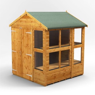 6 x 6 Power Apex Double Door Potting Shed