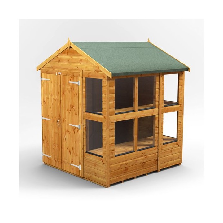 6 x 6 Power Apex Double Door Potting Shed