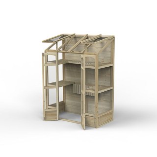 Victorian Tall Wall Greenhouse with Auto Vent