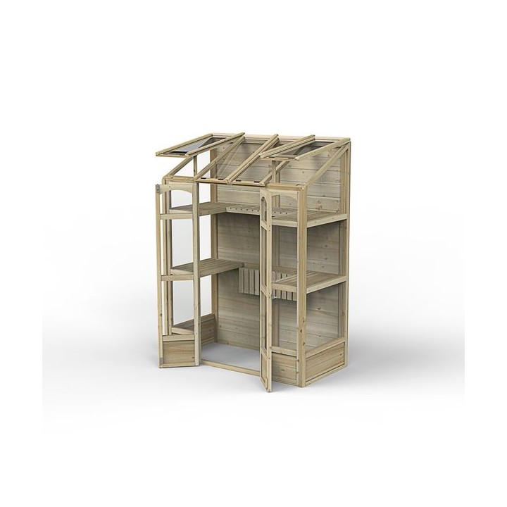 Victorian Tall Wall Greenhouse with Auto Vent