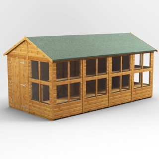 16 x 8 Power Apex Potting Shed