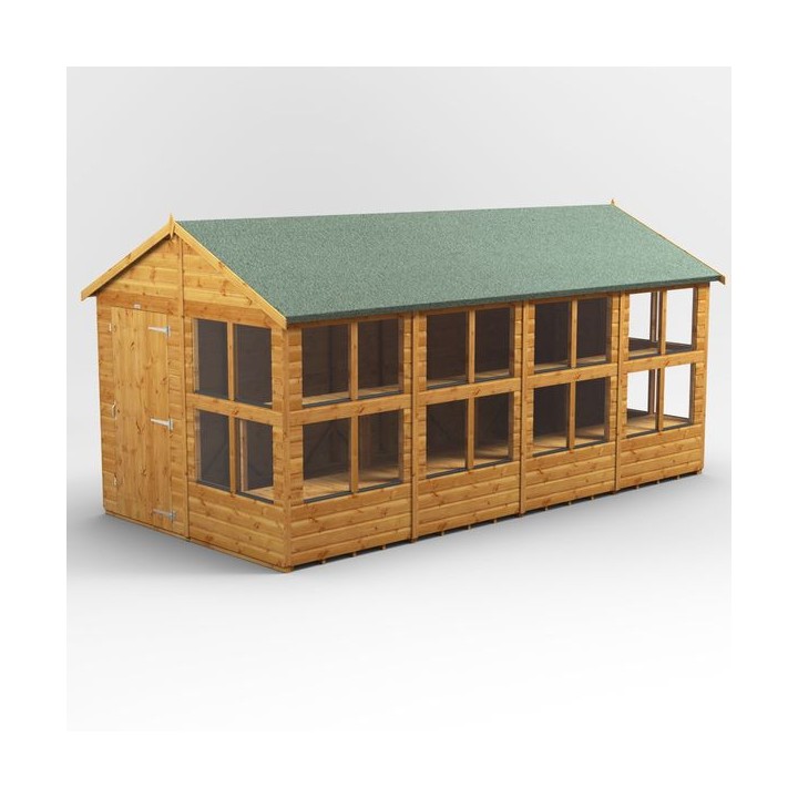 16 x 8 Power Apex Potting Shed