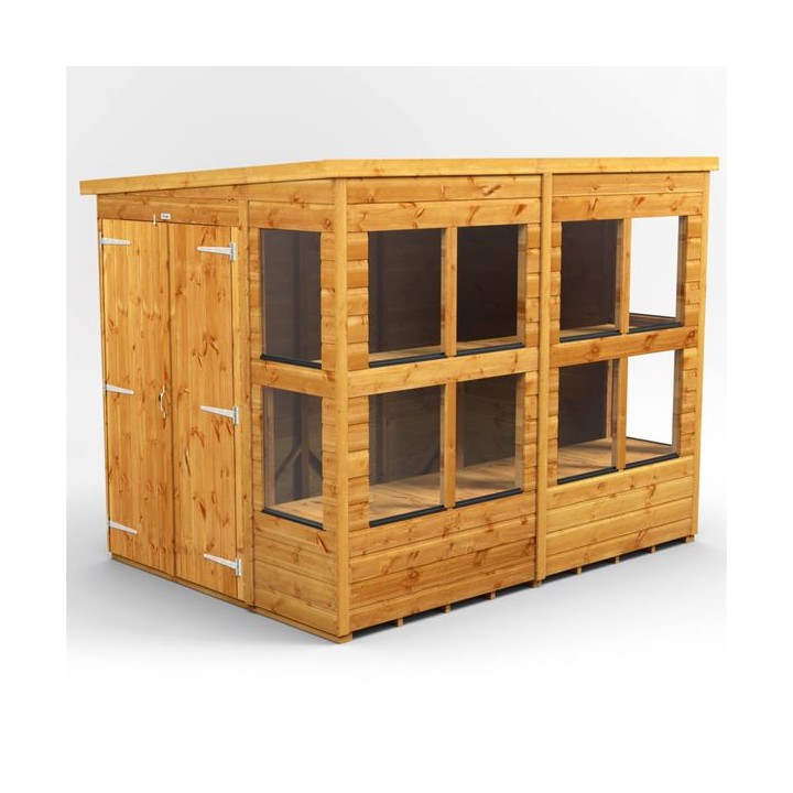 8 x 6 Power Pent Double Door Potting Shed