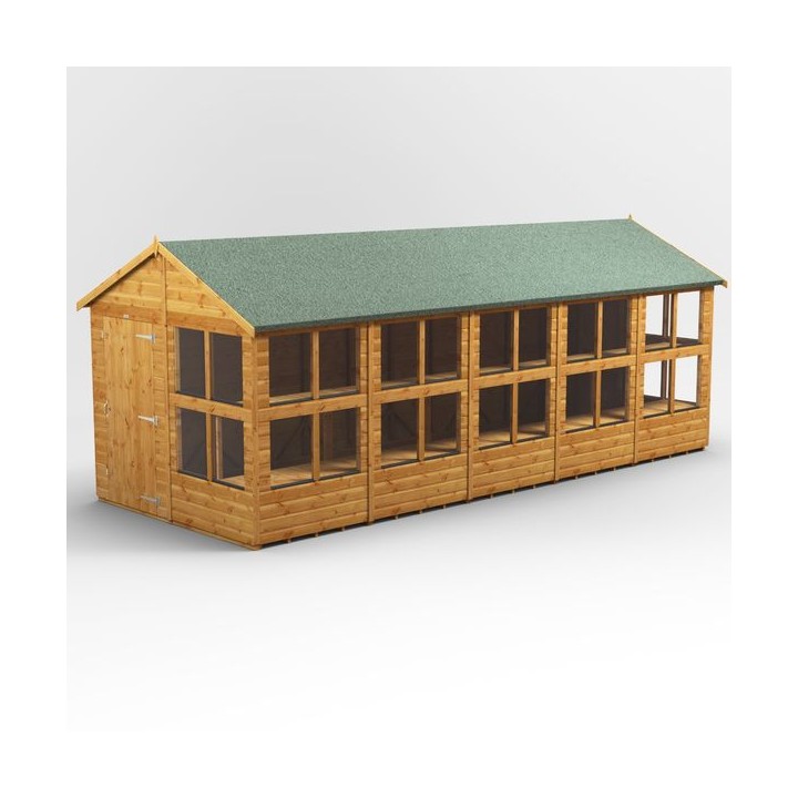 20 x 8 Power Apex Potting Shed