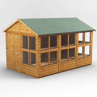 12 x 8 Power Apex Potting Shed