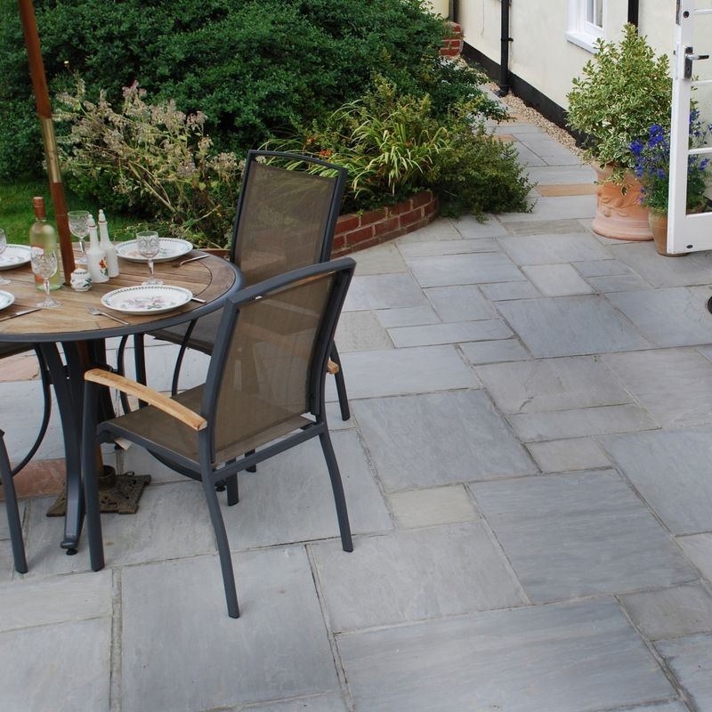 Global Stone Castle Grey Sandstone Paving 900 x 600 x 22mm