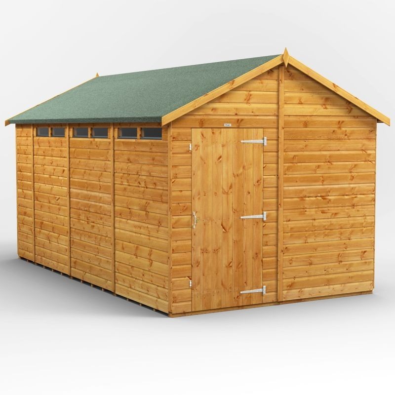14 x 8 Power Apex Security Shed 14 x 8 Power Apex Security Shed