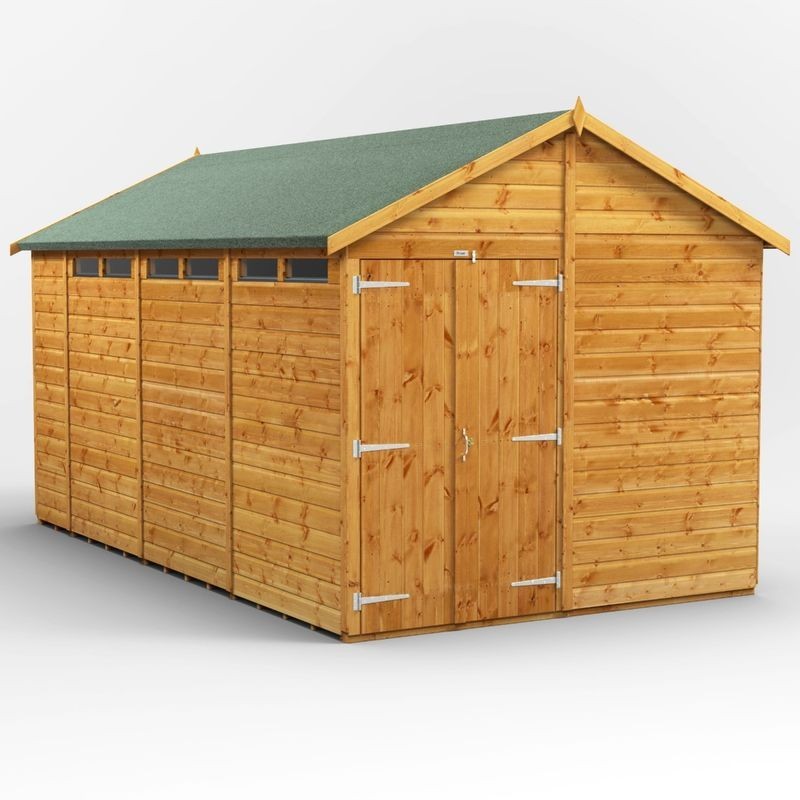 14 x 8 Power Apex Double Door Security Shed 14 x 8 Power Apex Double Door Security Shed