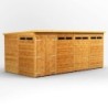 16 x 8 Power Pent Double Door Security Shed