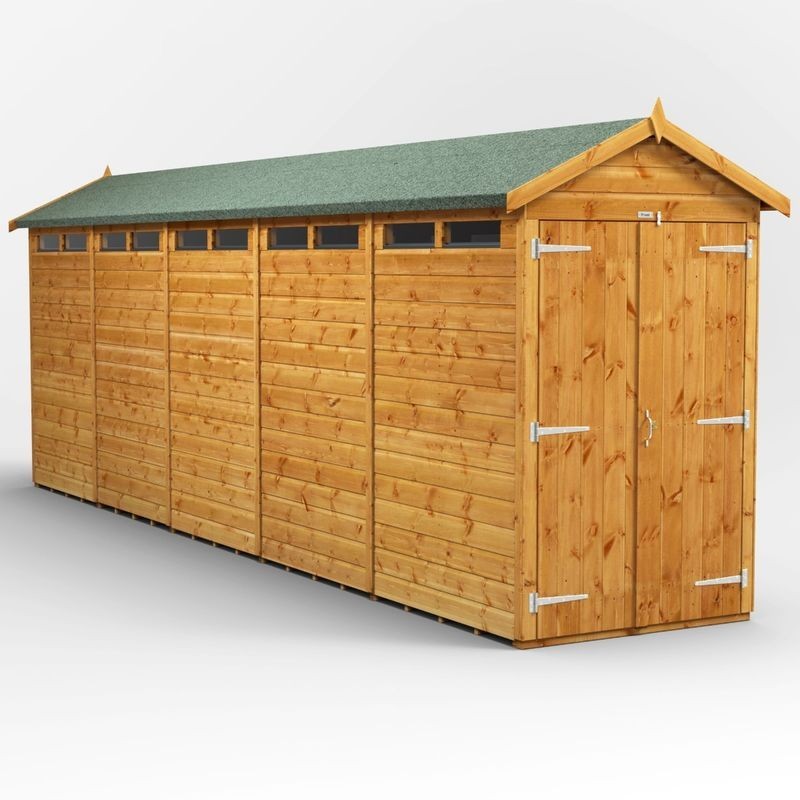 20 x 4 Power Apex Double Door Security Shed 20 x 4 Power Apex Double Door Security Shed