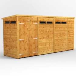 14 x 4 Power Pent Double Door Security Shed