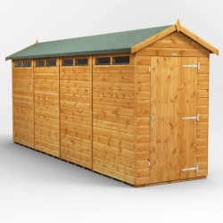 16 x 4 Power Apex Security Shed