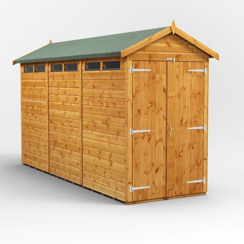 12 x 4 Power Apex Double Door Security Shed 12 x 4 Power Apex Double Door Security Shed