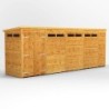18 x 4 Power Pent Double Door Security Shed