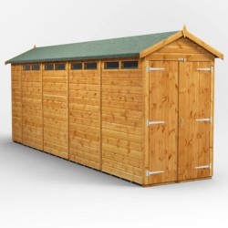18 x 4 Power Apex Double Door Security Shed