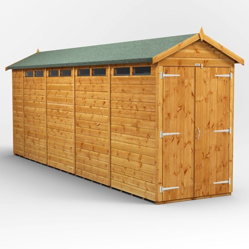 18 x 4 Power Apex Double Door Security Shed 18 x 4 Power Apex Double Door Security Shed