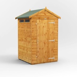 4 x 4 Power Apex Security Shed
