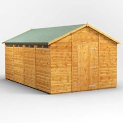 16 x 10 Power Apex Security Shed