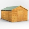 16 x 10 Power Apex Security Shed