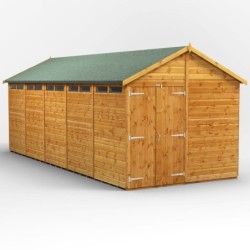 20 x 8 Power Apex Double Door Security Shed