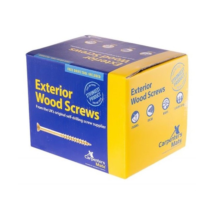 Carpenters Mate 63mm Exterior Wood Screw Qty 500