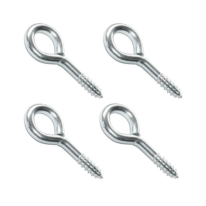 4Trade Screw Eyes Zinc Plated 55mm x 8g Qty 4
