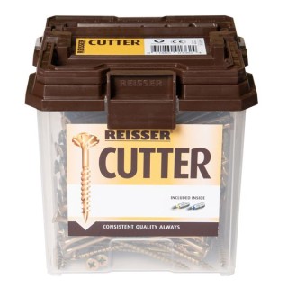 Reisser 5 x 100mm Countersunk Pozi Cutter Yellow Wood Screws Qty 252