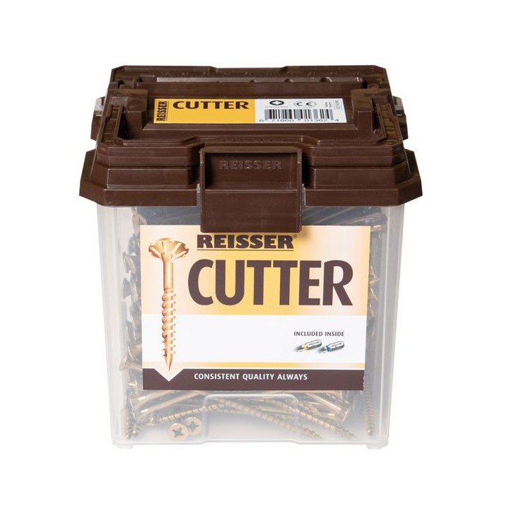 Reisser 5 x 100mm Countersunk Pozi Cutter Yellow Wood Screws Qty 252