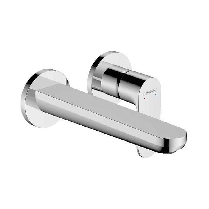 Hansgrohe Rebris S Single lever basin mixer for concealed installation wall-mounted with spout 20cm - Chrome - 72528000