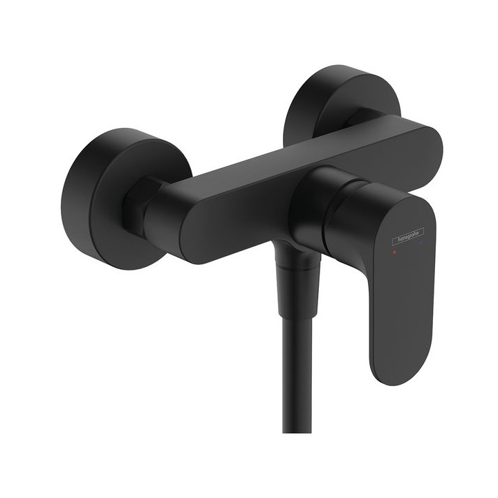 Hansgrohe Rebris S Single lever shower mixer for exposed installation - Matt Black - 72640670