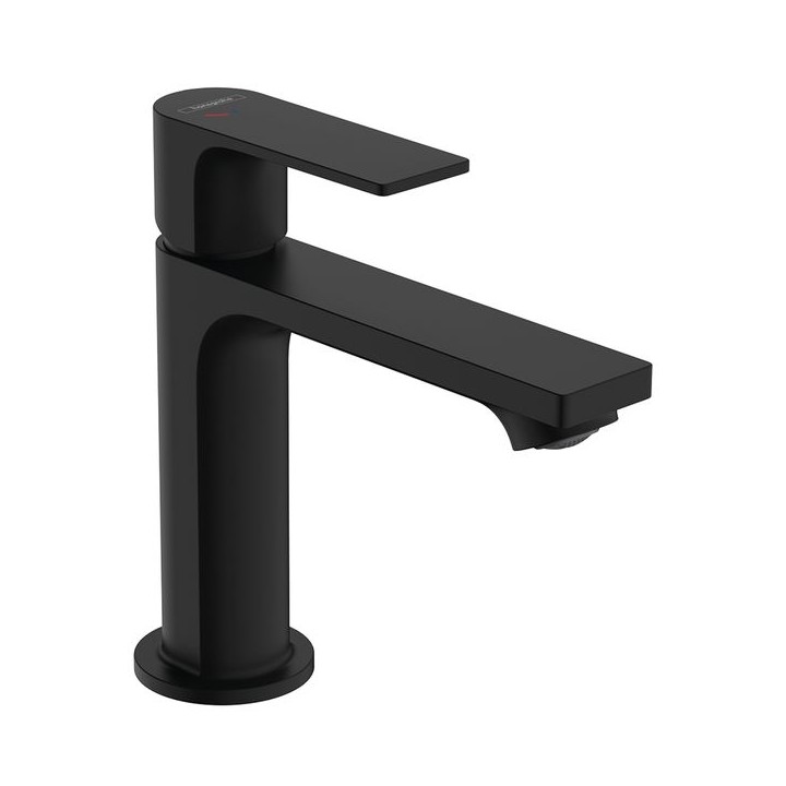 Hansgrohe Rebris E Single lever basin mixer 110 CoolStart with pop-up waste set - Matt Black - 72559670