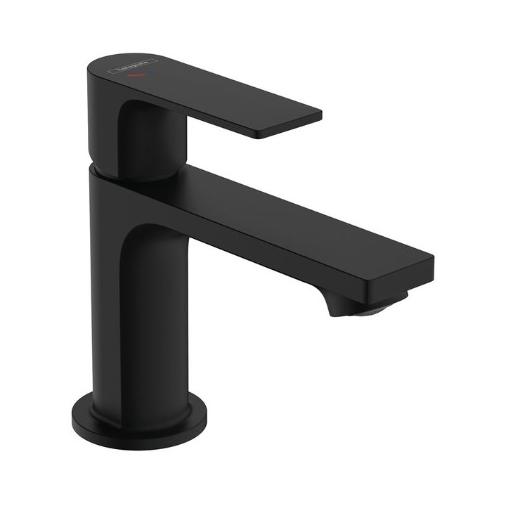 Hansgrohe Rebris E Single lever basin mixer 80 CoolStart with pop-up waste set - Matt Black - 72553670