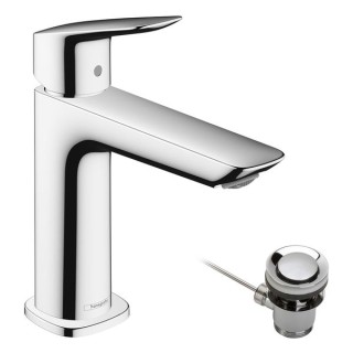 Hansgrohe Logis Single lever basin mixer 110 Fine with pop-up waste set - Chrome - 71251000
