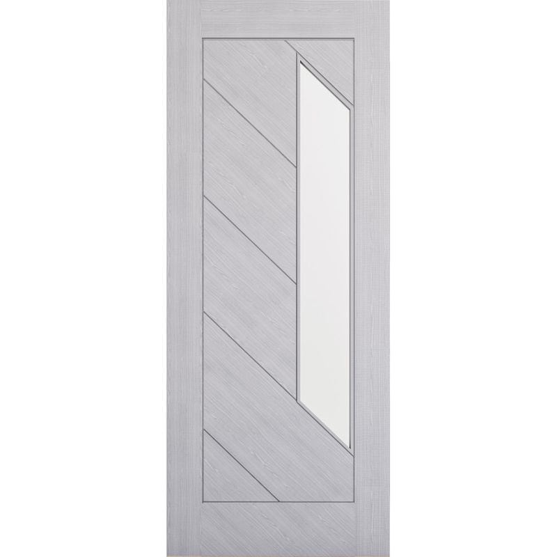 Deanta Torino Light Grey Ash Glazed Fire Door 30m 1981mm x 838mm x 45mm