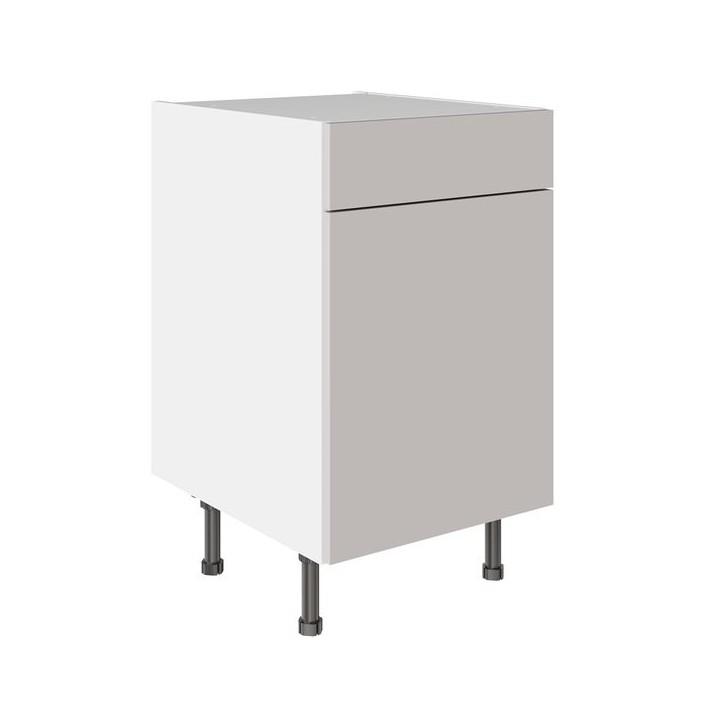 Flatpack 500 Drawerline Base Cabinet Slab Supermatt Light Grey