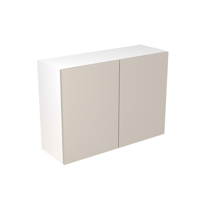 Flatpack 1000 Wall Kitchen Cabinet Value Slab Standard Matt Light Grey