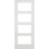 Deanta Coventry White Primed Glazed Fire Door 30m 1981mm x 686mm x 45mm