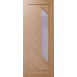 Deanta Torino Prefinished Oak Glazed Fire Door 30m 1981mm x 686mm x 45mm
