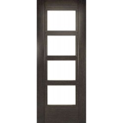 Deanta Montreal Dark Grey Ash Glazed Fire Door 30m 1981mm x 838mm x 45mm