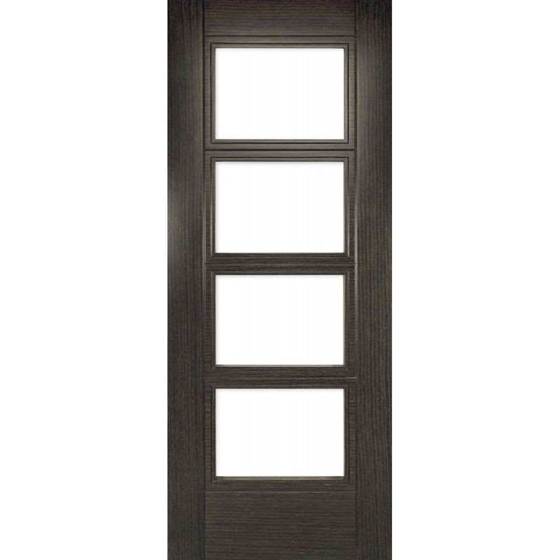Deanta Montreal Dark Grey Ash Glazed Fire Door 30m 1981mm x 838mm x 45mm