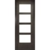 Deanta Montreal Dark Grey Ash Glazed Fire Door 30m 1981mm x 838mm x 45mm