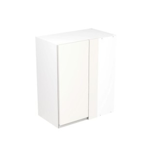 Flatpack Closed Corner Wall Unit J-pull Super Gloss White 600mm - FKKJ0016