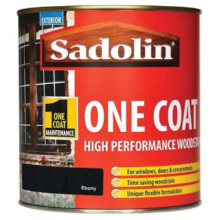 Sadolin One Coat High Performance Woosdtain Ebony 1 Litre