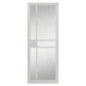 JB Kind City Interior Clear Glazed Door Art Deco Style Panels White Painted Finish 1981 x 838 x 35mm