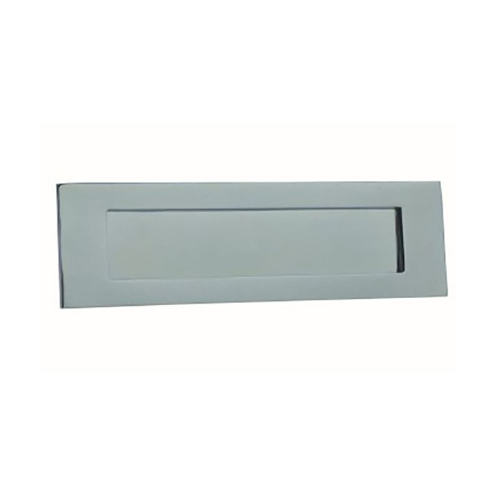 4Trade Letterbox Plate Chrome 250 x 75mm