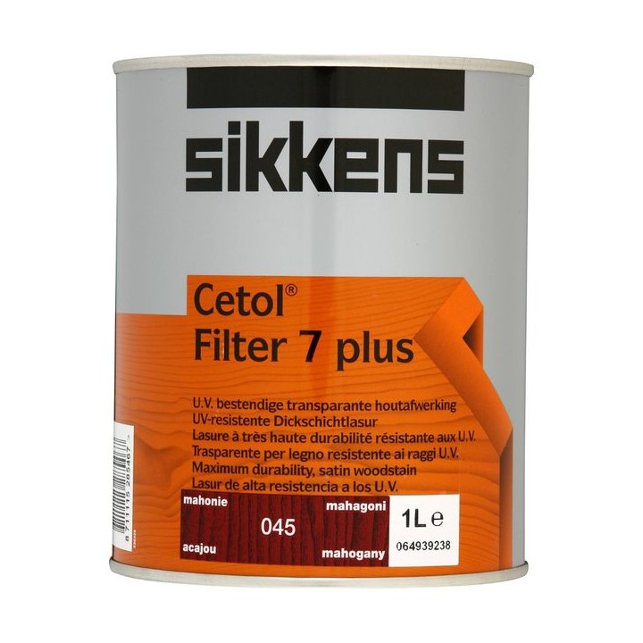 Sikkens Cetol Filter 7 Plus Woodstain Mahogany 1L