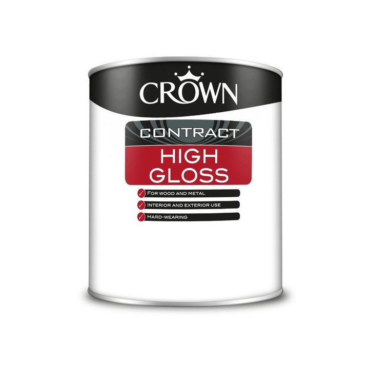 Crown Contract High Gloss 1L Black