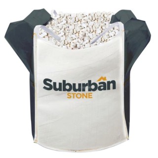 Suburban Stone Polar White 20mm Chippings Bulk Bag