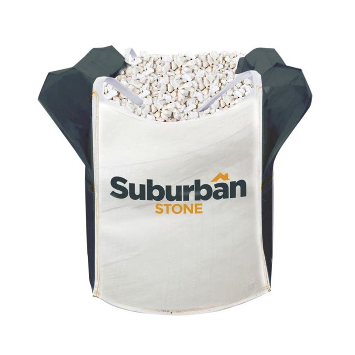 Suburban Stone Polar White 20mm Chippings Bulk Bag