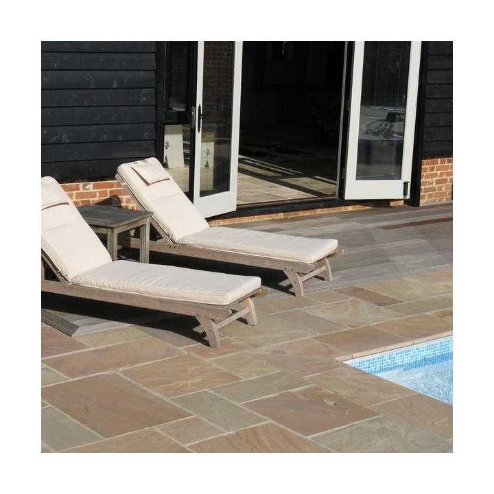 Global Stone Buff Brown Sandstone Paving 900 x 600 x 22mm